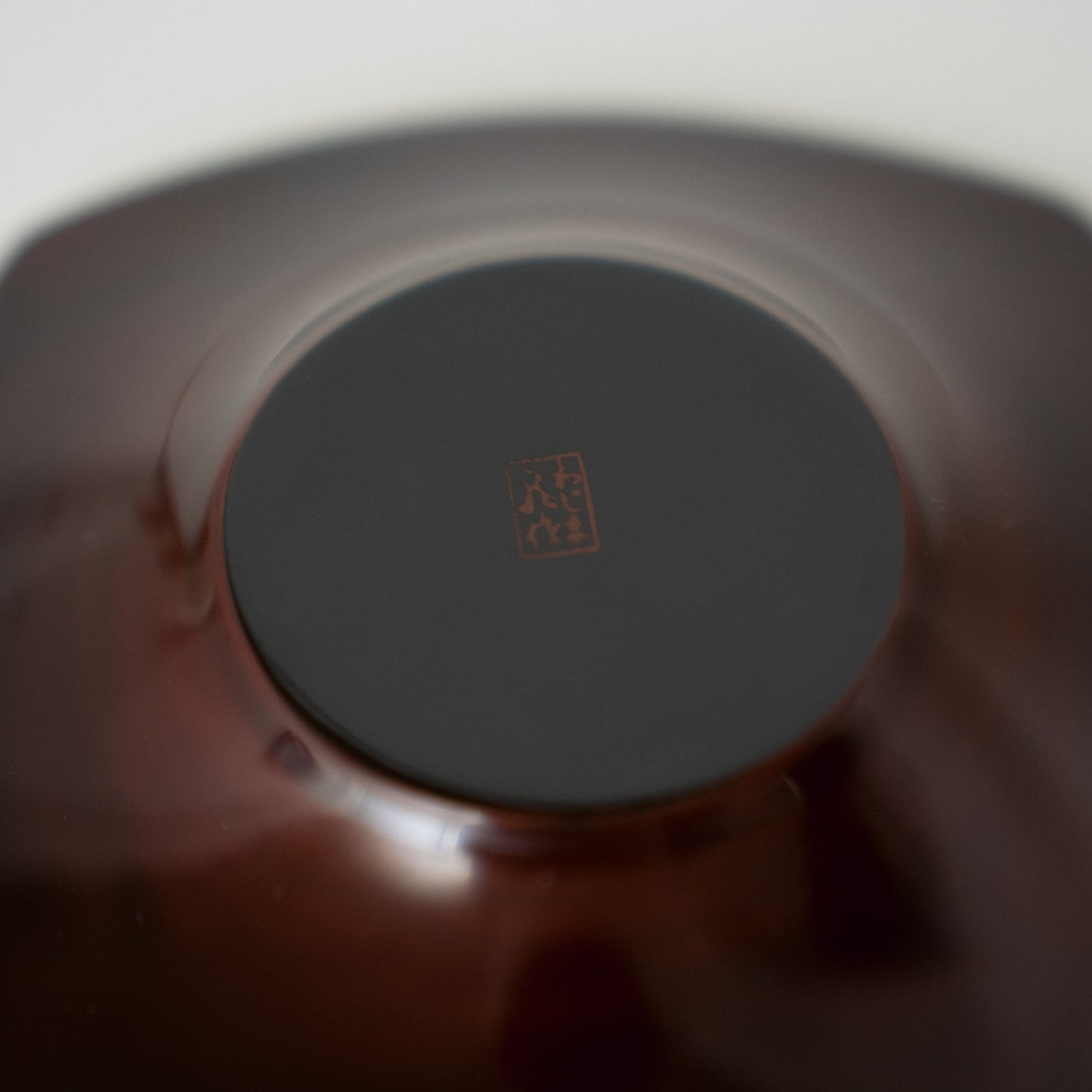 朱漆塗 茶托(5客)— 龍作